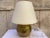 Vintage Brass and Beige Fabric Table Lamp, 1970s For Sale - Image 4 of 4