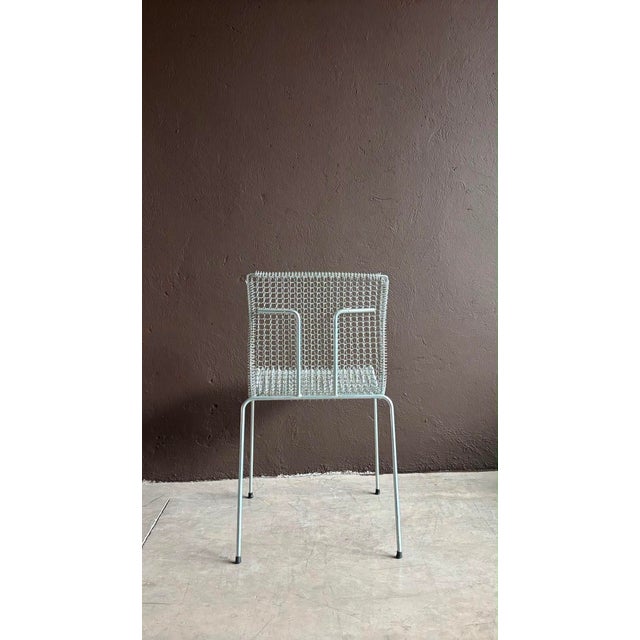 Galvanized Metal Rascal Dining Chairs by Niall O'Flynn for Spectrum, 1997, Set of 4, in Very Good conditions. Designed...