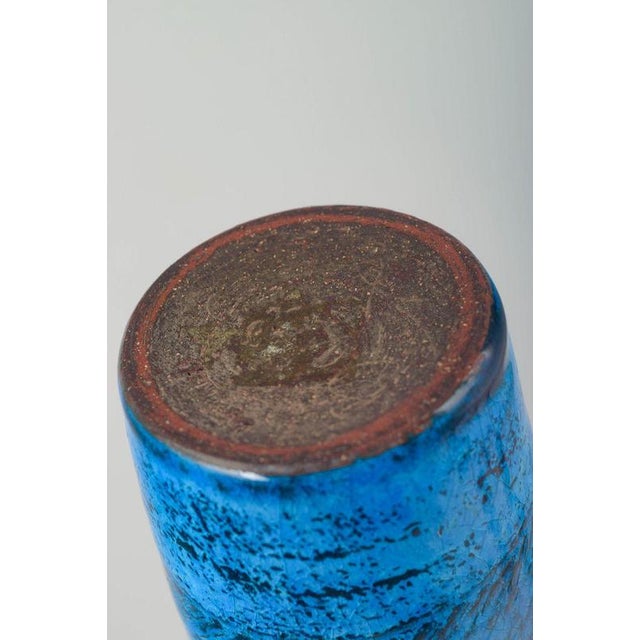 Tall Ceramic Vase with Two-Part Glaze by Nils Kähler for Kähler, 1960s. For Sale - Image 4 of 5