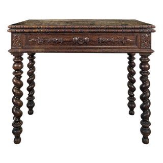 Louis XIII Oak Gaming Table For Sale