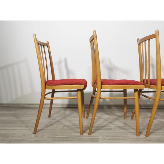 Dining Chairs attributed to Antonín Šuman for Ton, 1960s, Set of 4 For Sale - Image 4 of 18