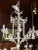 White Painted Wrought Iron Chinoiserie Chandelier With Bells For Sale In New York - Image 6 of 11