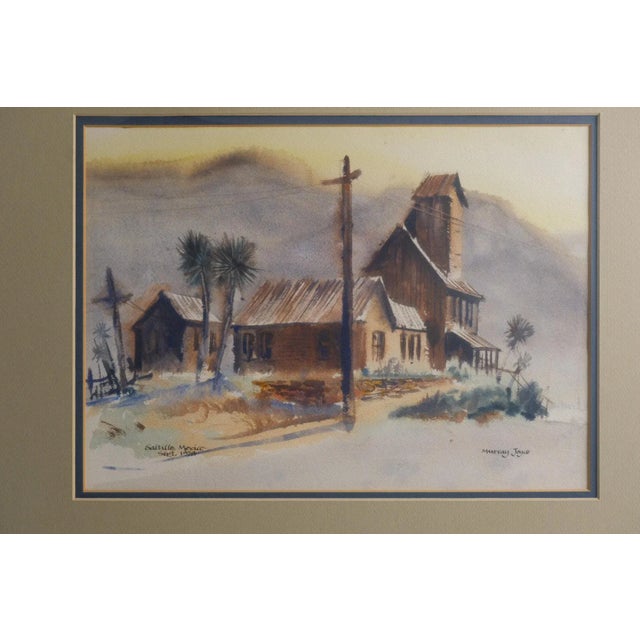 Title: "Saltillo, Mexico – September 1978" by Murray Joyce, Original Watercolor Painting – Museum Quality Framing...