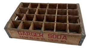 Vintage Garger Soda Wooden Bottle Crate – St. Louis, Missouri