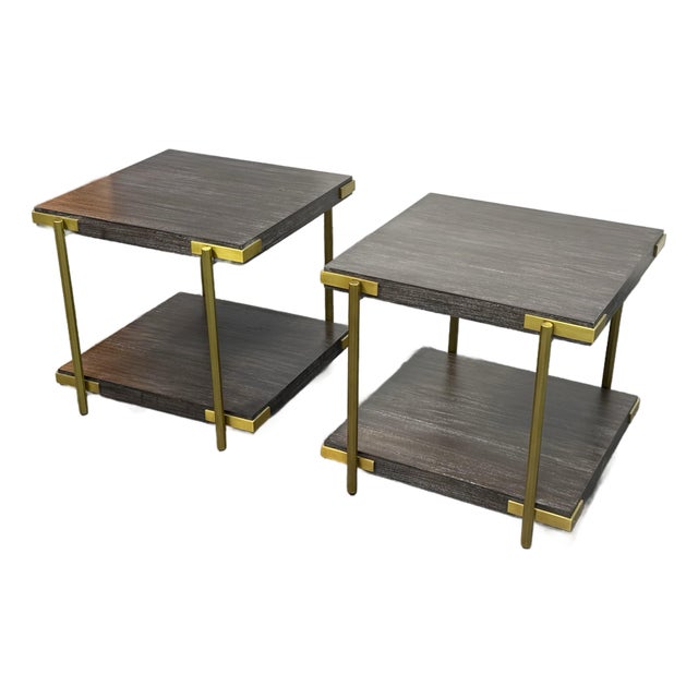Theodore Alexander Ta Studio Zara Side Tables, Pair For Sale