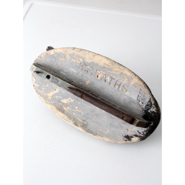 Vintage Signed Folk Art Duck Decoy For Sale - Image 11 of 13