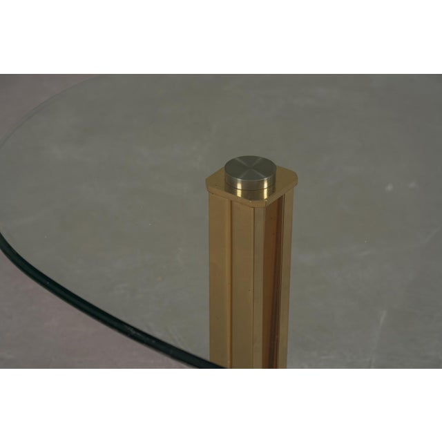 Brown Marble and Brass Coffee Table by Italo Valenti, Italy, 1970s For Sale - Image 8 of 13