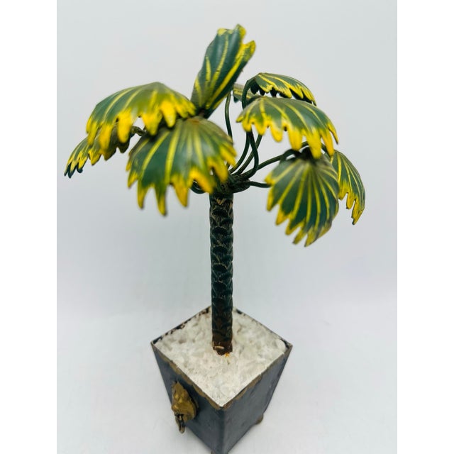 1970s Vintage Tole Palm Tree For Sale - Image 5 of 6