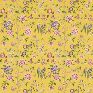 Sanderson Chinoiserie Hall Fabric in Papavera For Sale
