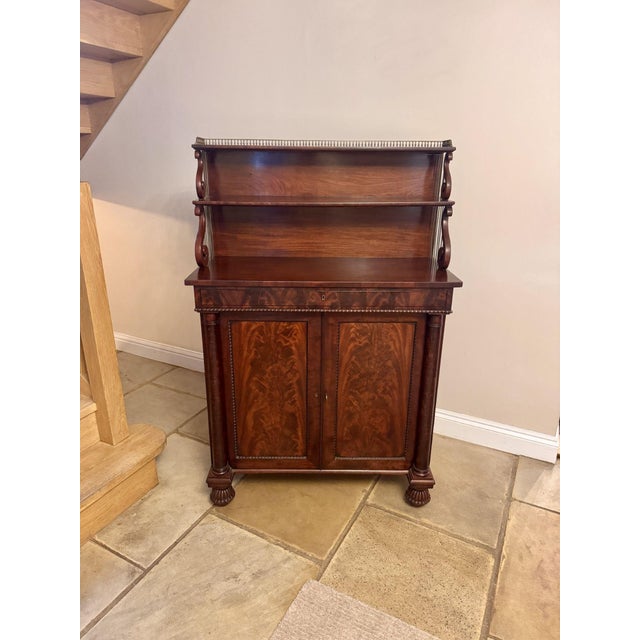Wood Antique Regency Mahogany Chiffonier, 1820 For Sale - Image 7 of 10