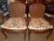 Louis XV pair of beech wood cane armchairs with tapestry cushions. Stamped O.G Mathon. Augustin Mathon was a cabinet maker...