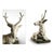 Deer sculpture cement. The deer is elongated and based on a stone base. This piece is designed in the style of the...