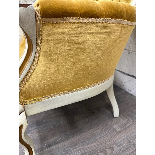 Vintage Pelham Shell & Leckie Hollywood Regency Bergere Lounge Chairs - Pair For Sale - Image 13 of 18