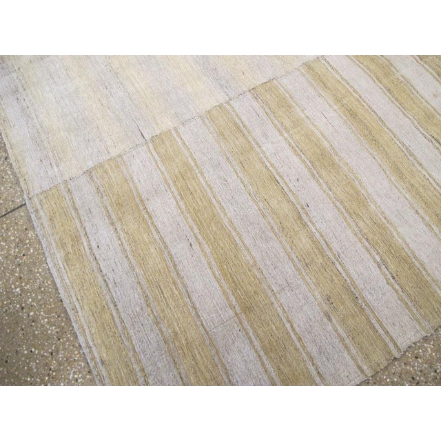 Ivory Galerie Shabab Collection Late 20th Century Turkish Flatweave Rug For Sale - Image 8 of 10