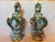 Rococo Late 19th Century Pair of Monumental Meissen Porcelain Flower-Encrusted Covered Vases With Figural Bases For Sale - Image 3 of 7