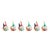 2020s Glass Santa Gnome Ornament (Set of 6) For Sale - Image 5 of 5