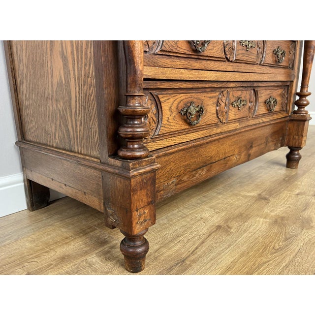 French Style Chest of Drawers with Marble Top For Sale - Image 16 of 18