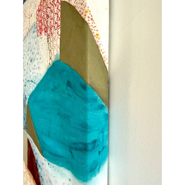 2020s Contemporary Abstract Acrylic on Canvas "Skopelos 4: Chora" by Jessica Snow For Sale - Image 5 of 5