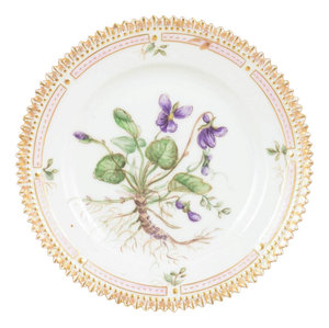 Flora Danica Porcelain Side Plate from Royal Copenhagen, 1920s