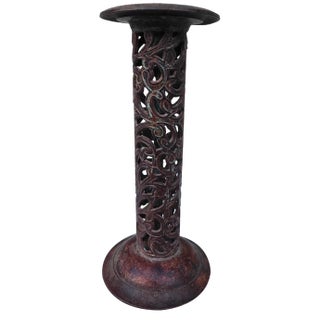 Vintage Brass Candlestick, 1890s For Sale