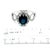 Natural Sapphire Diamond Ring Size 6.25 14k W Gold 2.93 TCW Certified For Sale - Image 10 of 10