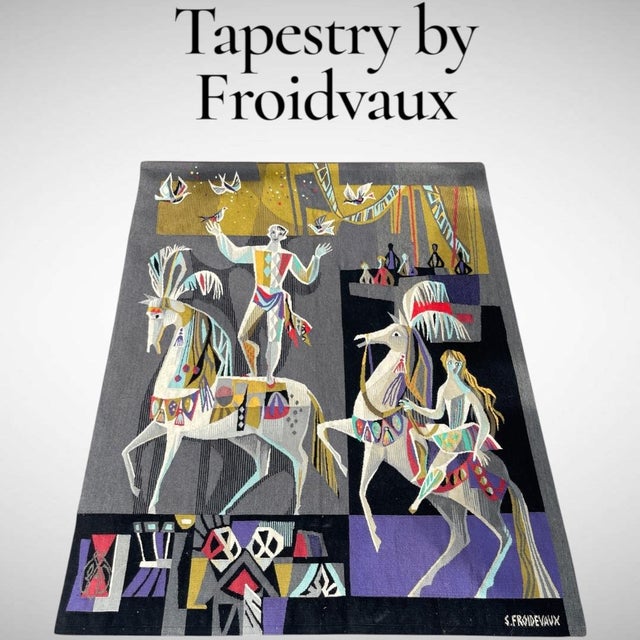 A beautiful tapestry made in Aubusson by Sylvain Froidevaux. There are believed to be a maximum of 8 copies\. 2 are known...