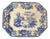 Blue & White Platter “Thomas Walker” Simla Pattern Transferware For Sale