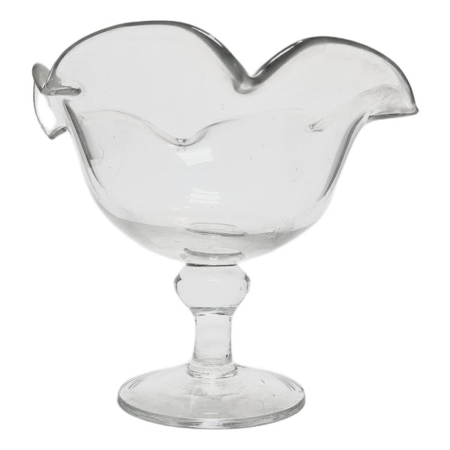 Postmodern Transparent Bowl on Stand, Poland, 1970s For Sale