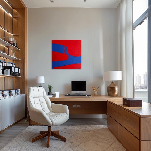 Early 21st Century Bodasca, Red Shape, 2025, Acrylic on Canvas For Sale - Image 5 of 10