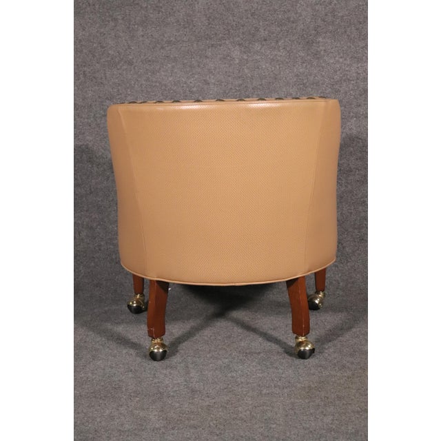 Mid 20th Century Rolling Armchairs - 4 Pieces For Sale - Image 9 of 10