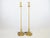 Vintage 1940s Art Deco Solid Brass Floor Lamp Torchères - a Pair For Sale - Image 11 of 11