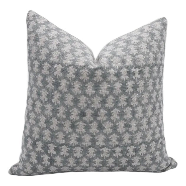 Fabdivine Cushion Cover 14x14 Inch Linen, Floral Print Design- Traz For Sale