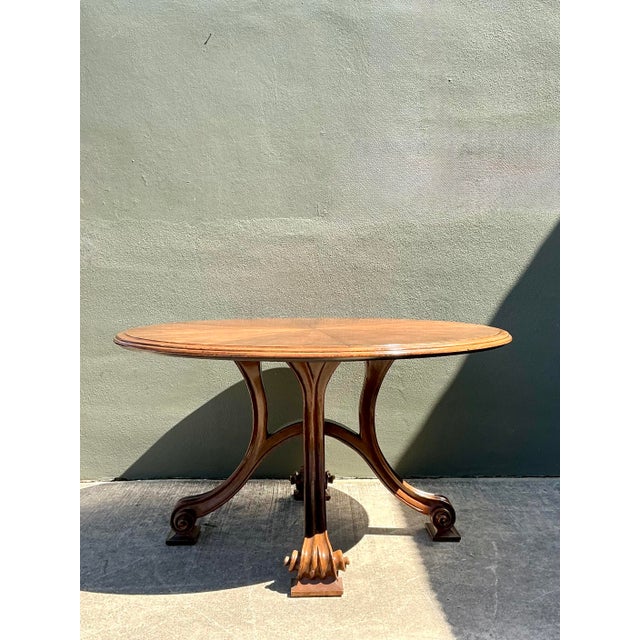 Commissioned by the prestigious Therien Studio Workshops, this "Volute" dining table is a breathtaking marriage of...