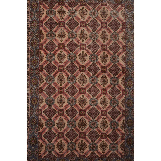 1960s Vintage Turkish Bor Rug 4'4'' X 6'8'' For Sale - Image 10 of 13