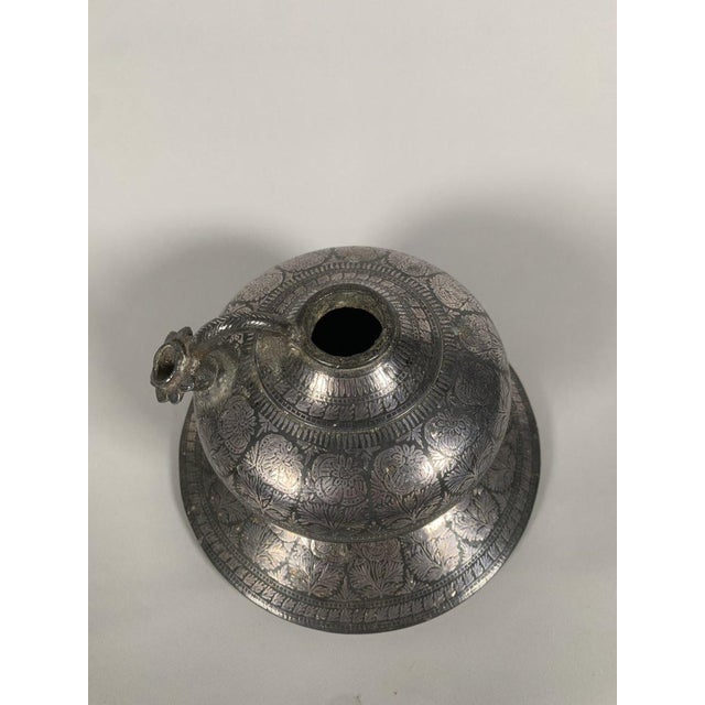 “Huqqa” Hookah Base With “Bidri” Decor India Deccan 18th Century For Sale - Image 6 of 6