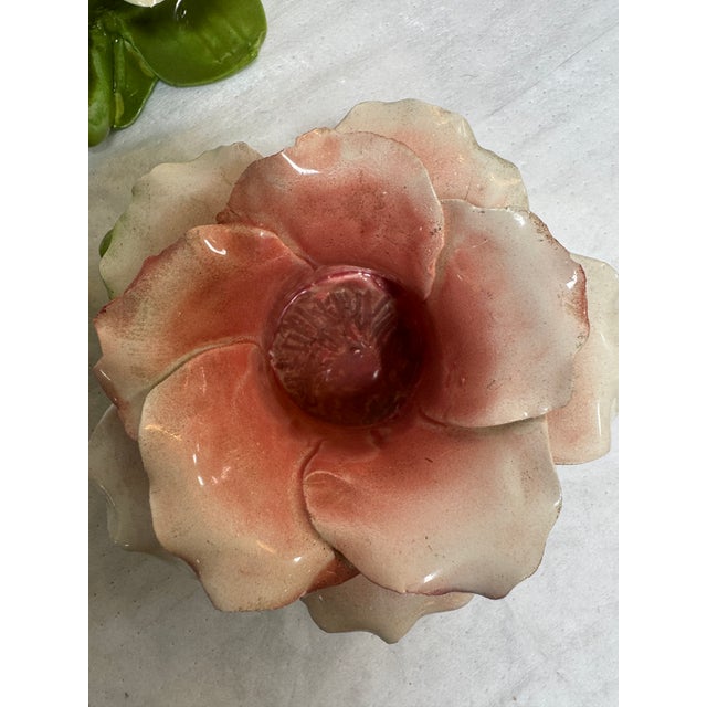 Capodimonte Blooming Flower Candle Holders, Set of Three For Sale - Image 10 of 12