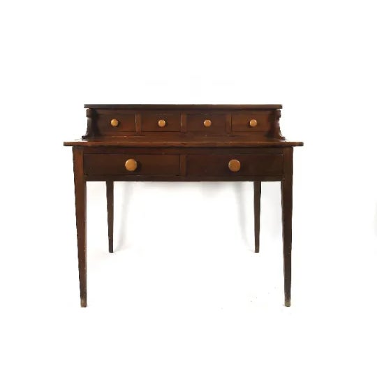 Wood 1800s Traditional Handcrafted Postmaster's Desk For Sale - Image 7 of 7