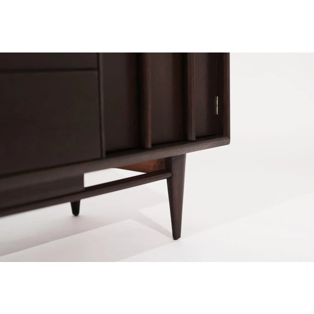 The Eloquence Credenza in Dark Walnut by Kent Coffey, Circa 1950s For Sale - Image 11 of 13