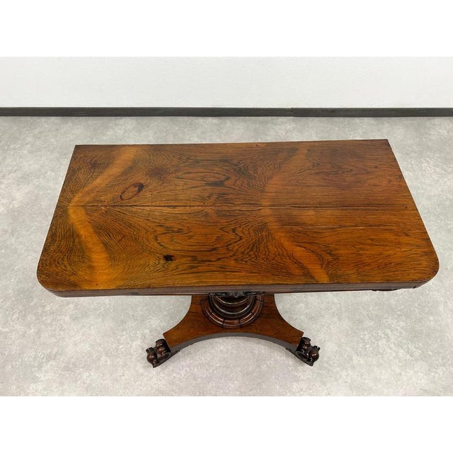 Antique Card Table, 1880 For Sale - Image 3 of 12