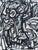 Late 20th Century Late 20th Century Black and White Acrylic Abstract by Shant Beudjekian For Sale - Image 5 of 9