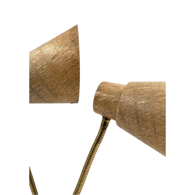 Mid-Century Modern Two Lights Lamp, France, 1960s For Sale - Image 4 of 18