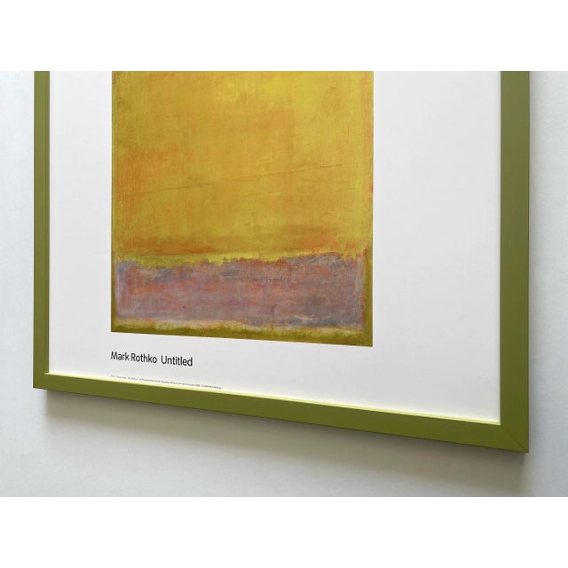 Mark Rothko ポスター Untitled Mark Rothko Vintage 1986 Modernist Lithograph Print Framed