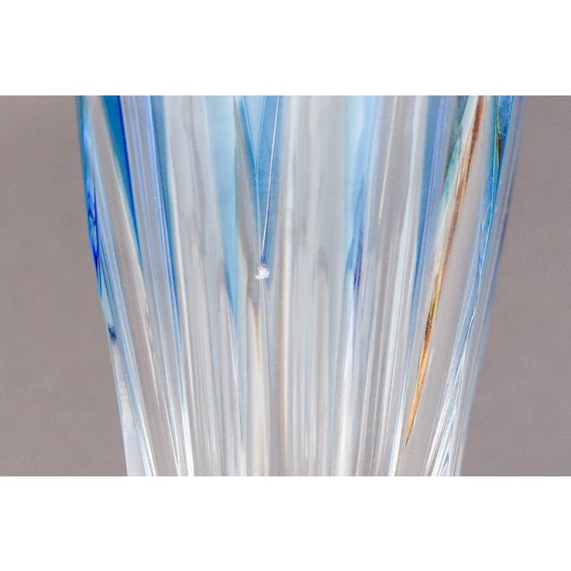 Mid 20th Century Faberge Crystal Lausanne Multicolored Champagne Flute Glasses- Set of 5 For Sale - Image 9 of 9