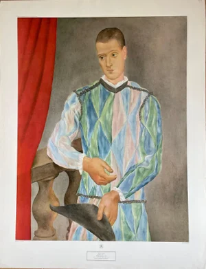 Pablo Picasso, Harlequin, 1917, Offset Lithograph