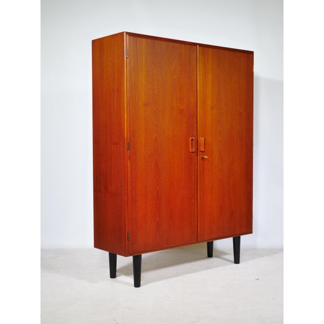 Mid-Century Modern Mid-Century Teak Highboard Cabinet by Børge Mogensen for Søborg Møbelfabrik, 1960s For Sale - Image 3 of 13