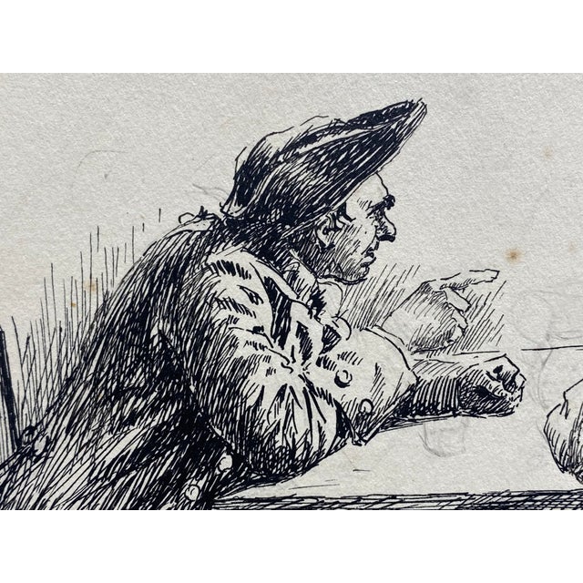 Drawing/Sketching Materials Anton Otto Fischer Nautical Pen and Ink Book Illustration For Sale - Image 7 of 17