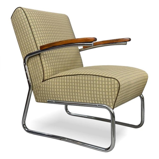 Vintage Bauhaus Chrome Lounge Chairs, 1930s, Set of 2 For Sale - Image 4 of 9