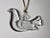 Mid-Century Modern Glass Art Suncatcher in the shape of a Dove by Bertil Vallien for Boda, Sweden, 1970s For Sale - Image 3 of 12