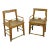 Pair Antique Chinese Low Back Bat Armchair For Sale