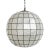 Capiz Shell Globe Coastal Contemporary Pendant Light 18" For Sale